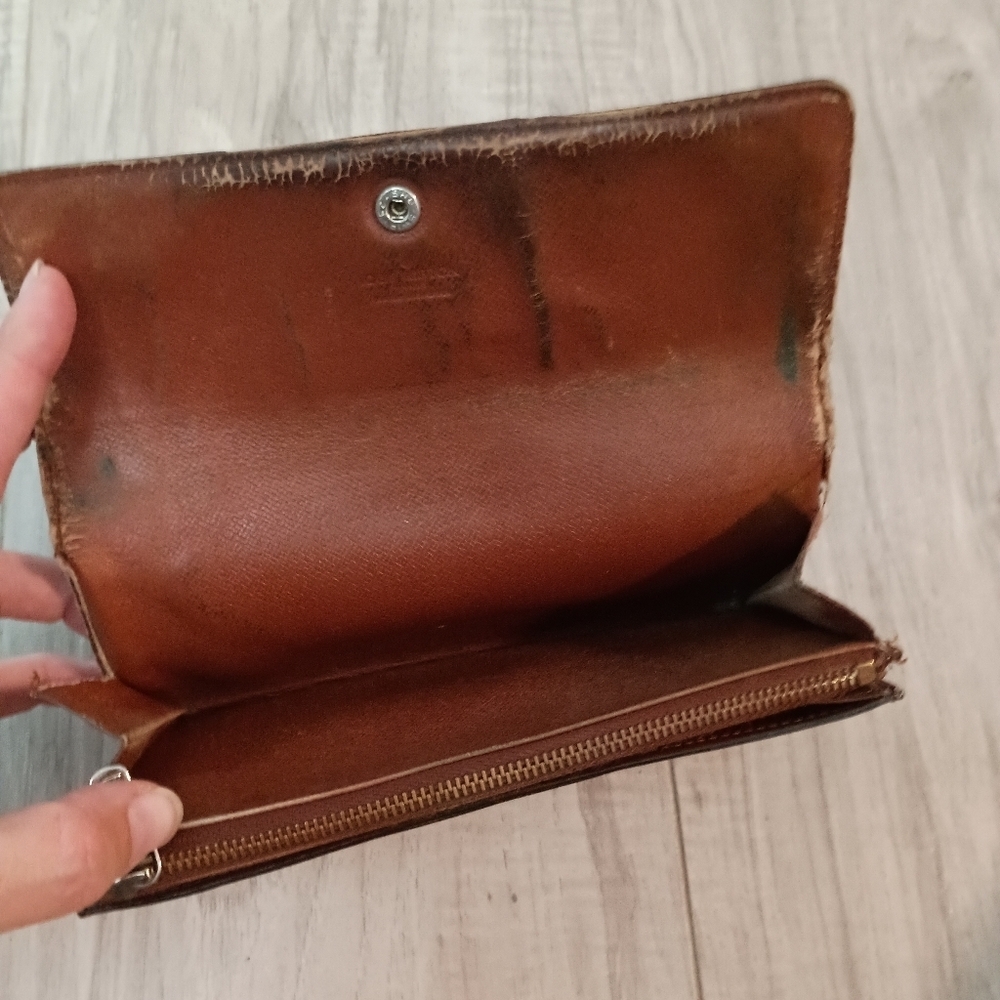 Louis Vuitton Monogram Portefeiulle Sarah LongBifold Wallet Brown Women's - Picture 11 of 16